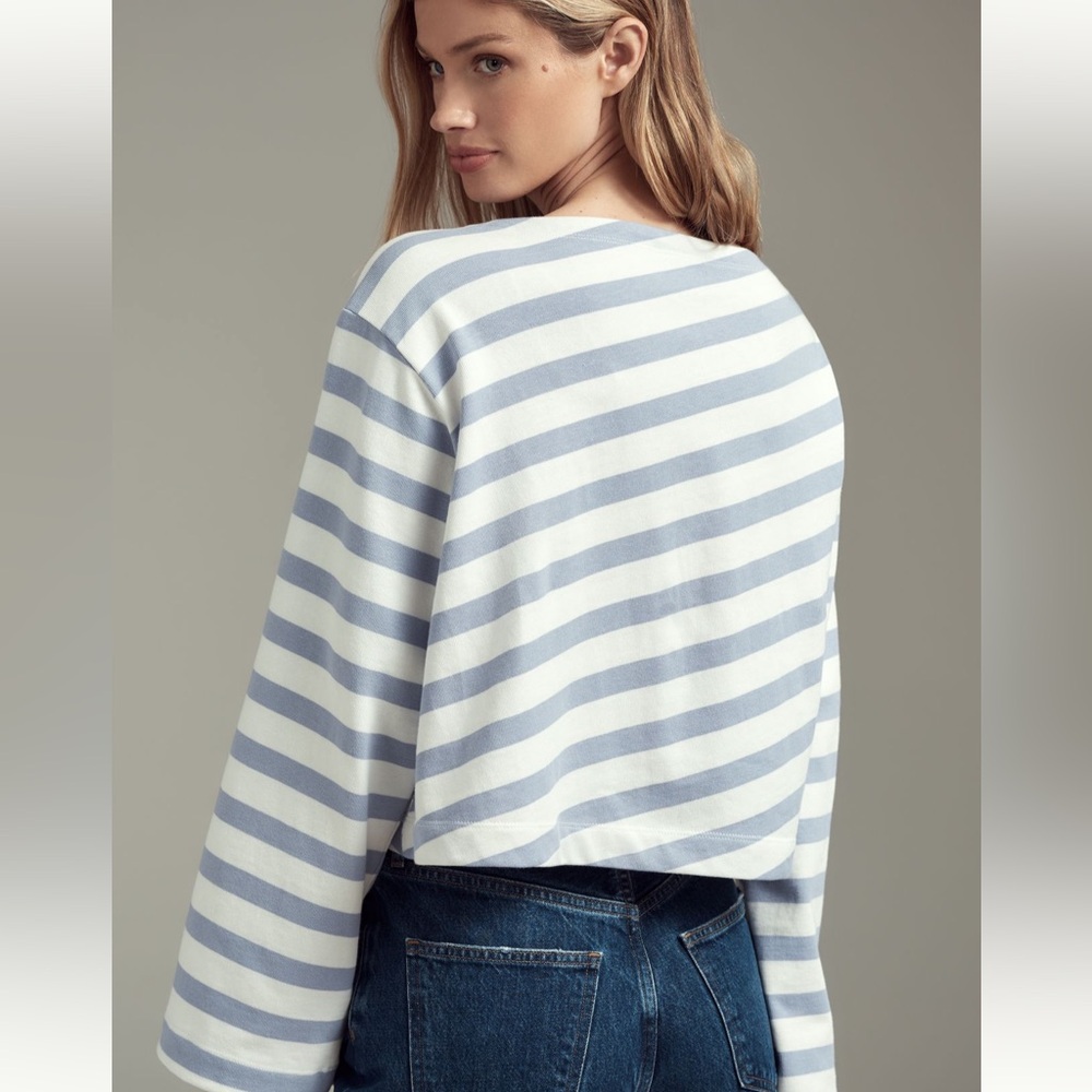 NWT - Boatneck Bell-Sleeve Knit Top - Picture 7 of 8